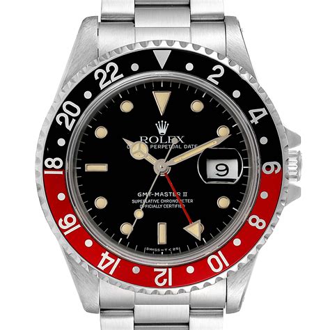 rolex gmt master ii black and red price|rolex gmt black bezel.